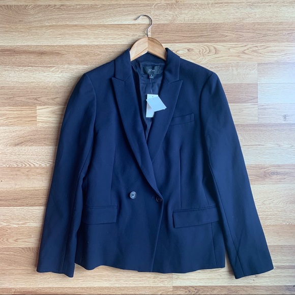 J Crew Dover Blazer Jacket Navy Sz 6 or Sz 12 - Picture 6 of 8